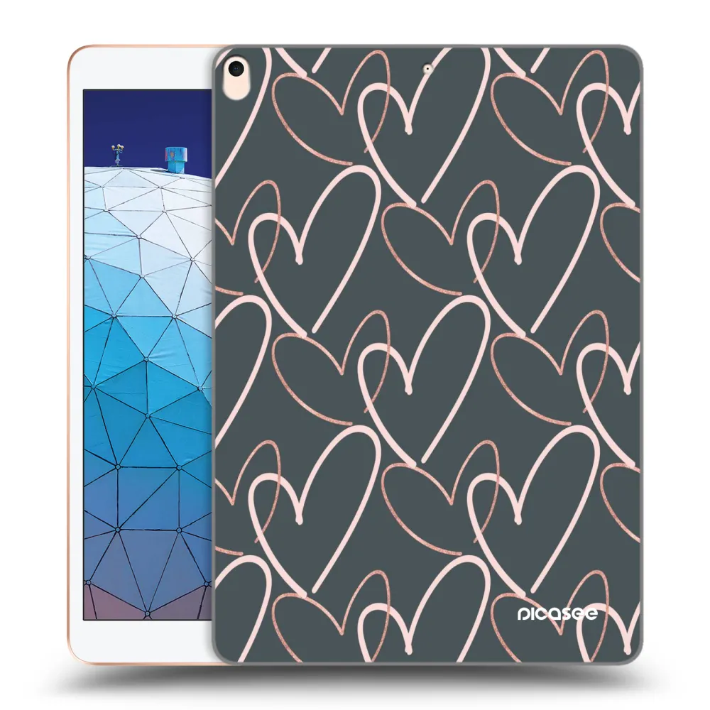 Picasee διαφανής θήκη σιλικόνης Apple iPad Air 10.5" 2019 (3.gen) - Lots of love