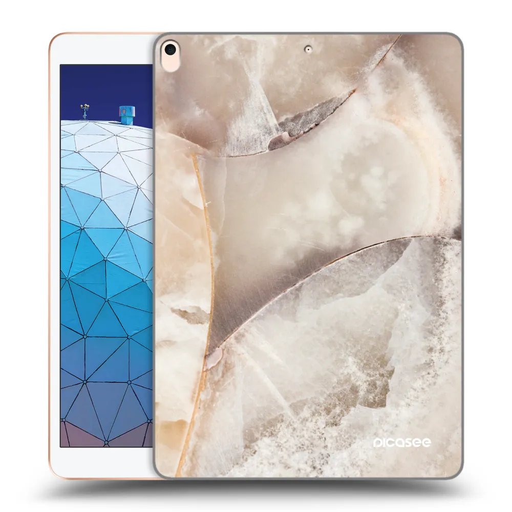 Picasee διαφανής θήκη σιλικόνης Apple iPad Air 10.5" 2019 (3.gen) - Cream marble