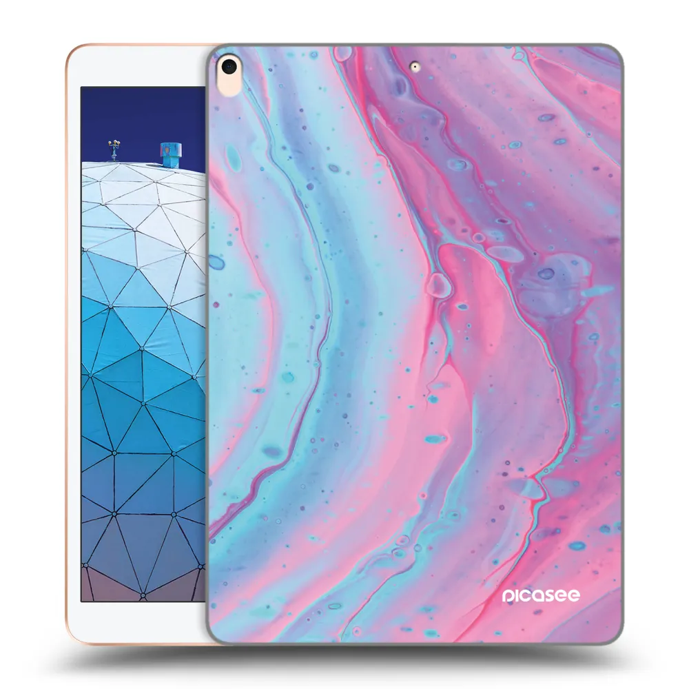 Picasee διαφανής θήκη σιλικόνης Apple iPad Air 10.5" 2019 (3.gen) - Pink liquid
