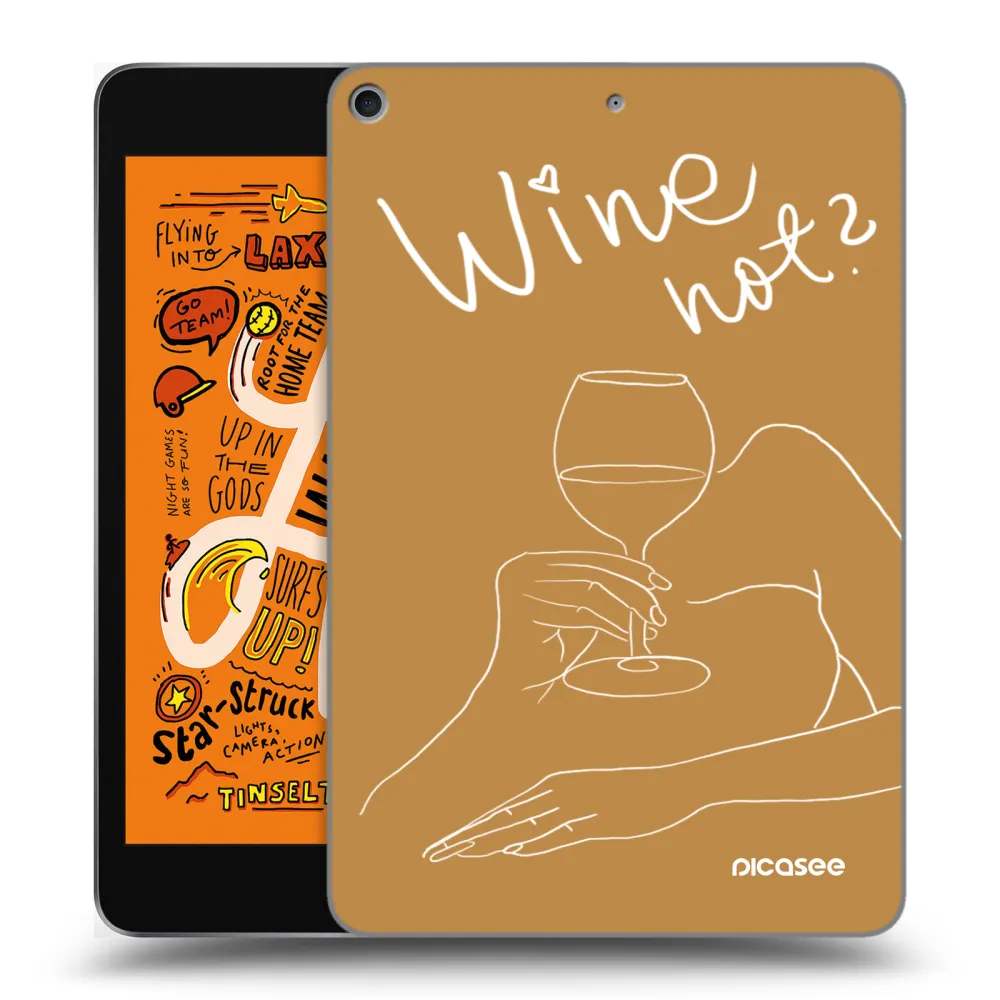 Picasee διαφανής θήκη σιλικόνης Apple iPad mini 2019 (5. gen) - Wine not