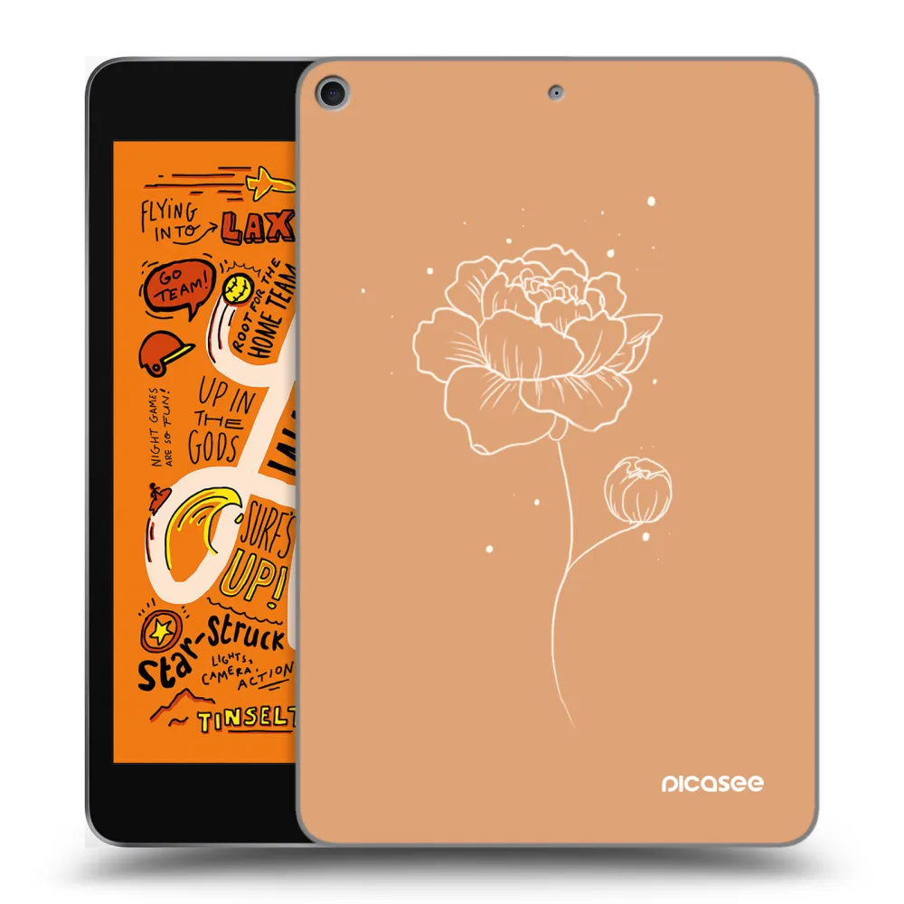 Picasee διαφανής θήκη σιλικόνης Apple iPad mini 2019 (5. gen) - Peonies