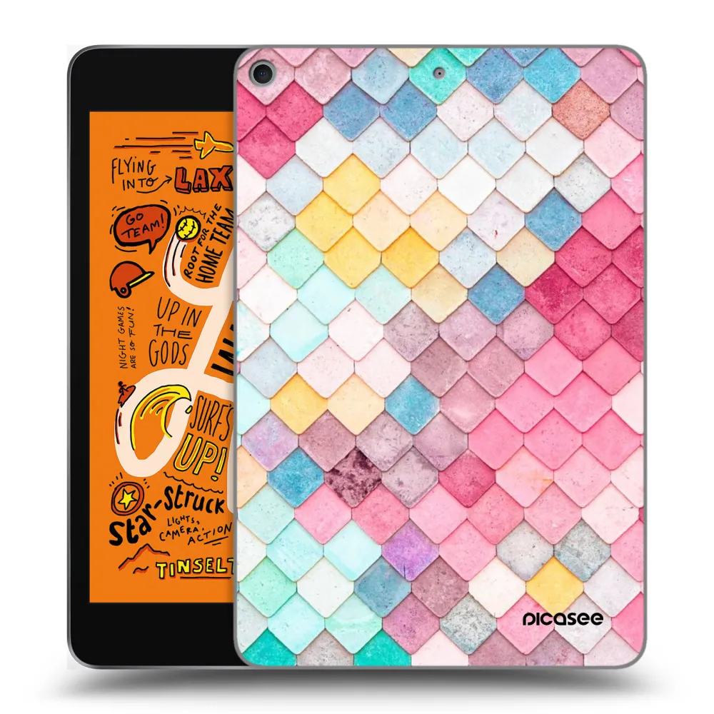 Picasee διαφανής θήκη σιλικόνης Apple iPad mini 2019 (5. gen) - Colorful roof