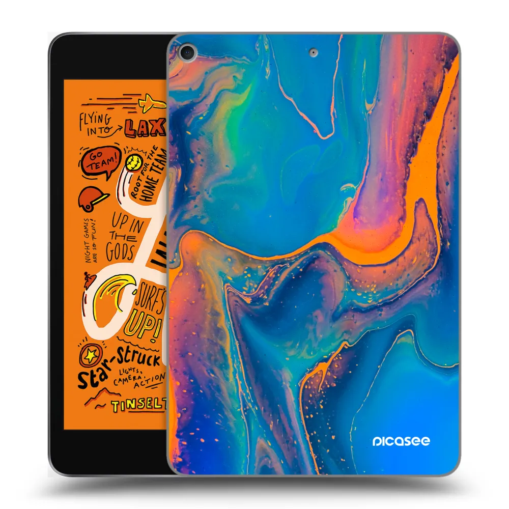 Picasee διαφανής θήκη σιλικόνης Apple iPad mini 2019 (5. gen) - Rainbow