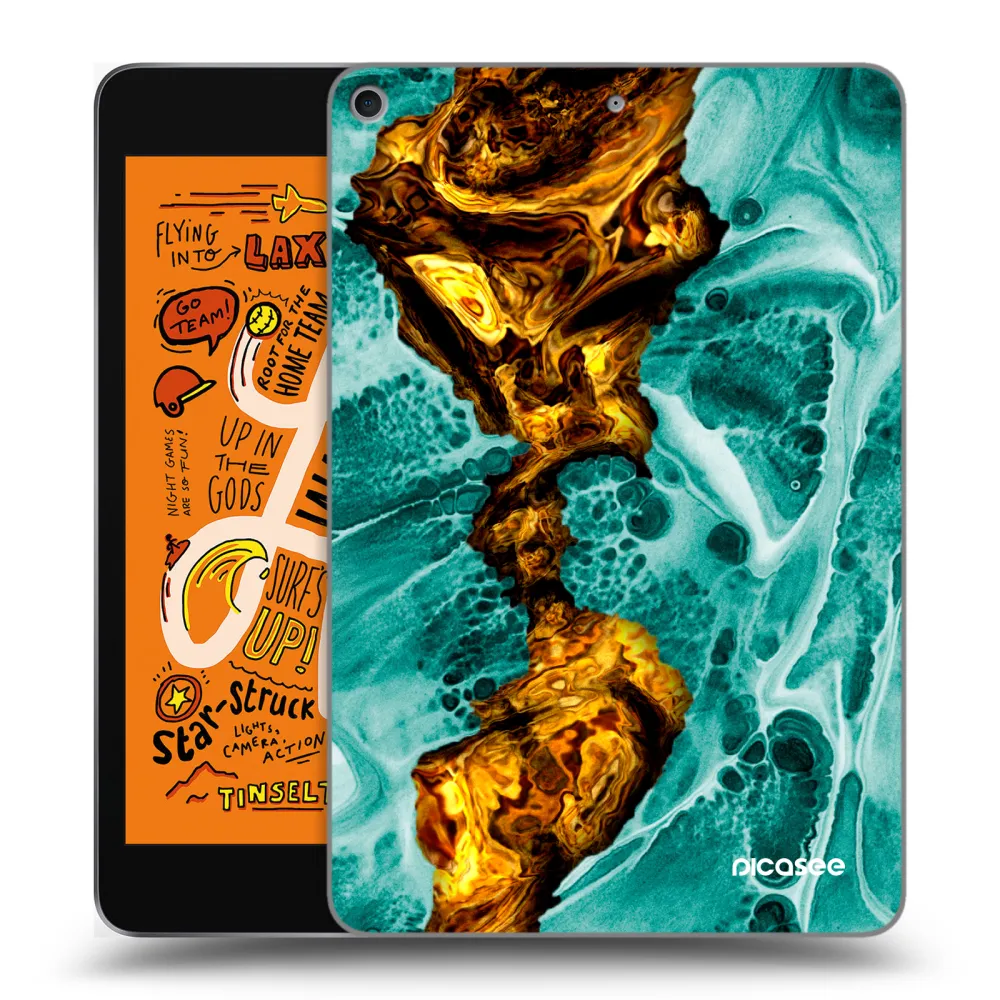 Picasee διαφανής θήκη σιλικόνης Apple iPad mini 2019 (5. gen) - Goldsky