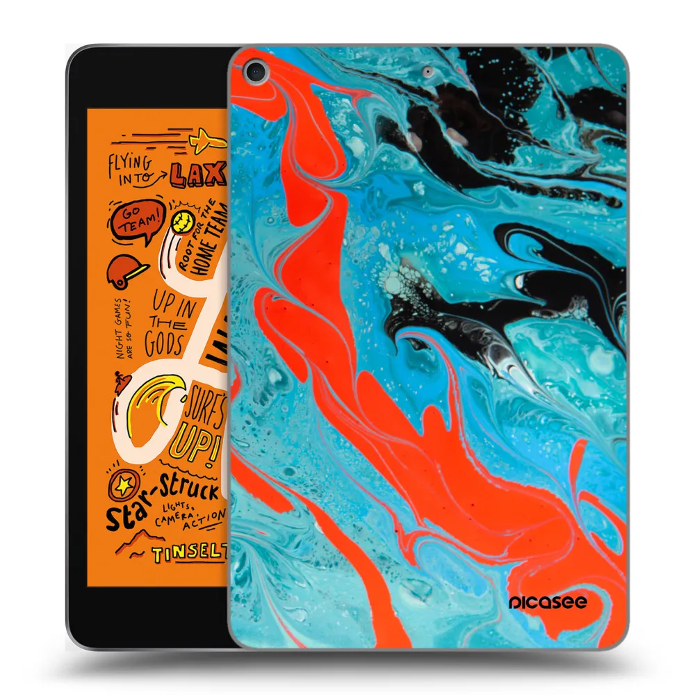 Picasee διαφανής θήκη σιλικόνης Apple iPad mini 2019 (5. gen) - Blue Magma