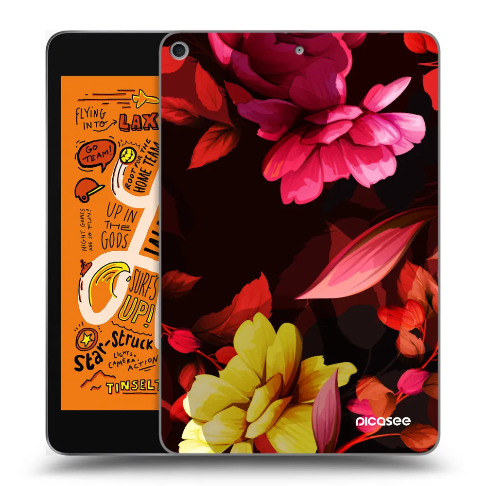 Picasee διαφανής θήκη σιλικόνης Apple iPad mini 2019 (5. gen) - Dark Peonny