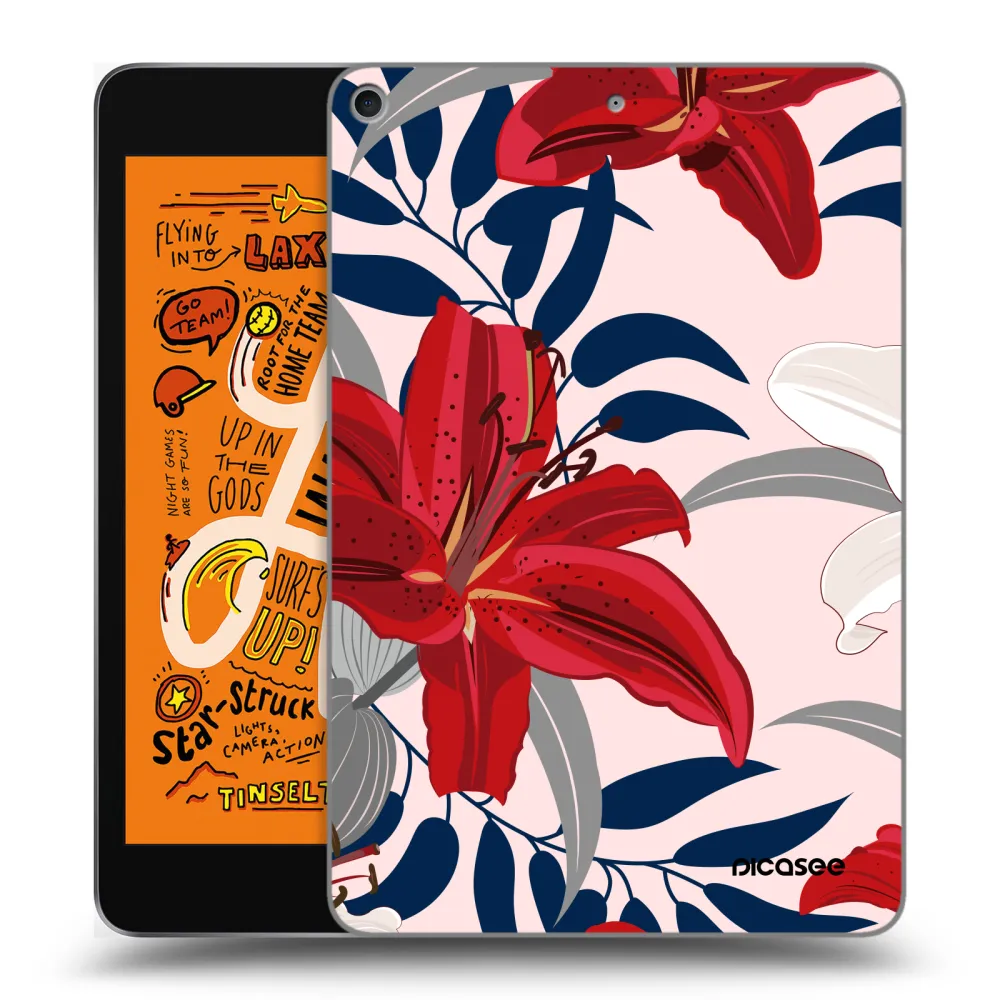 Picasee διαφανής θήκη σιλικόνης Apple iPad mini 2019 (5. gen) - Red Lily