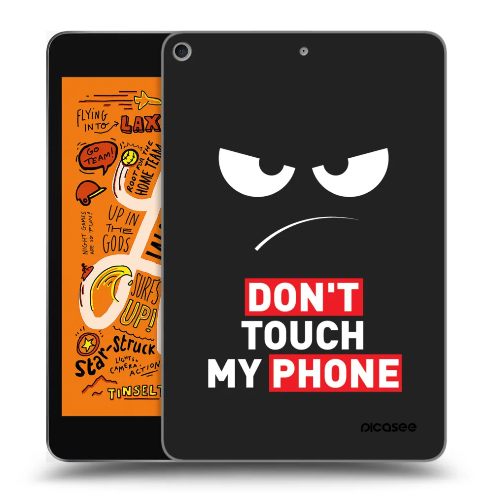 Picasee Μαύρη θήκη σιλικόνης για Apple iPad mini 2019 (5. gen) - Angry Eyes - Transparent