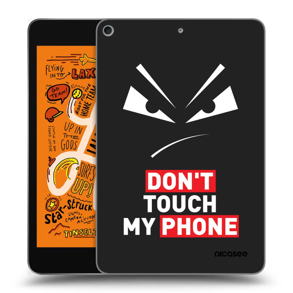 Picasee Μαύρη θήκη σιλικόνης για Apple iPad mini 2019 (5. gen) - Evil Eye - Transparent