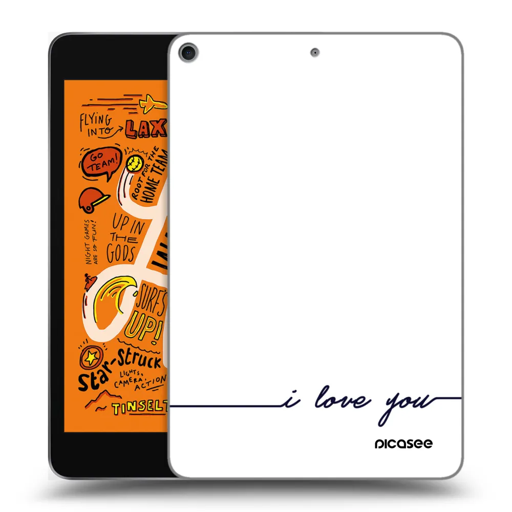 Picasee διαφανής θήκη σιλικόνης Apple iPad mini 2019 (5. gen) - I love you