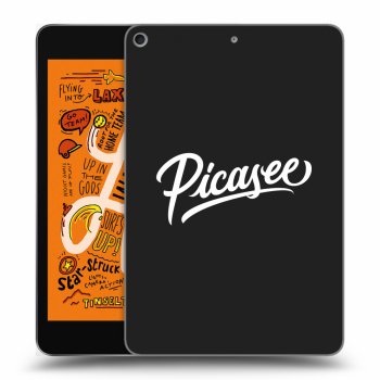 Picasee Μαύρη θήκη σιλικόνης για Apple iPad mini 2019 (5. gen) - Picasee - old logo - white