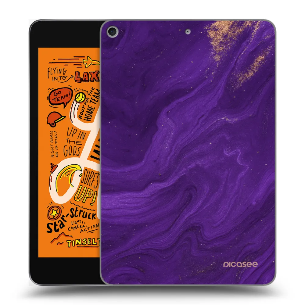 Picasee διαφανής θήκη σιλικόνης Apple iPad mini 2019 (5. gen) - Purple