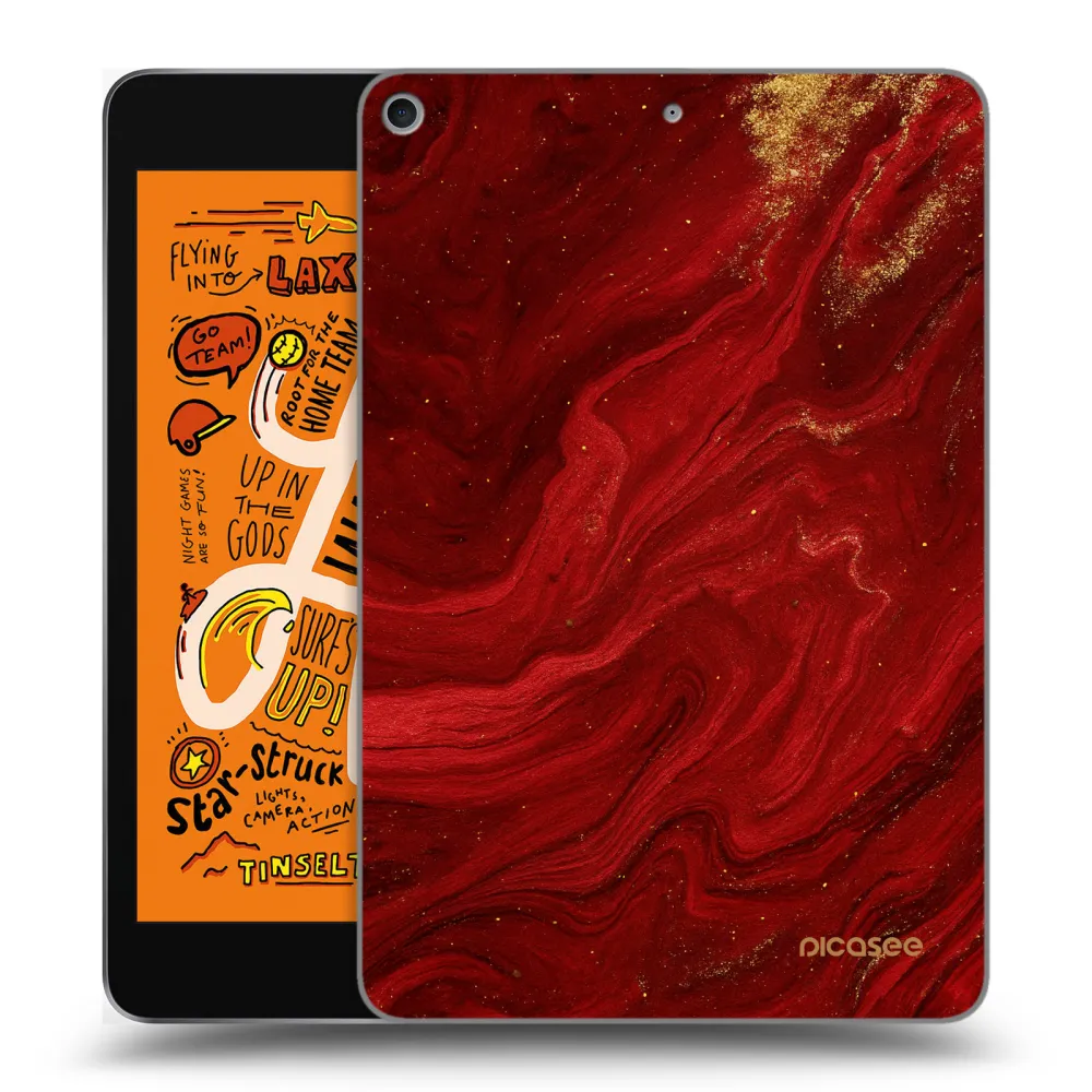 Picasee διαφανής θήκη σιλικόνης Apple iPad mini 2019 (5. gen) - Red