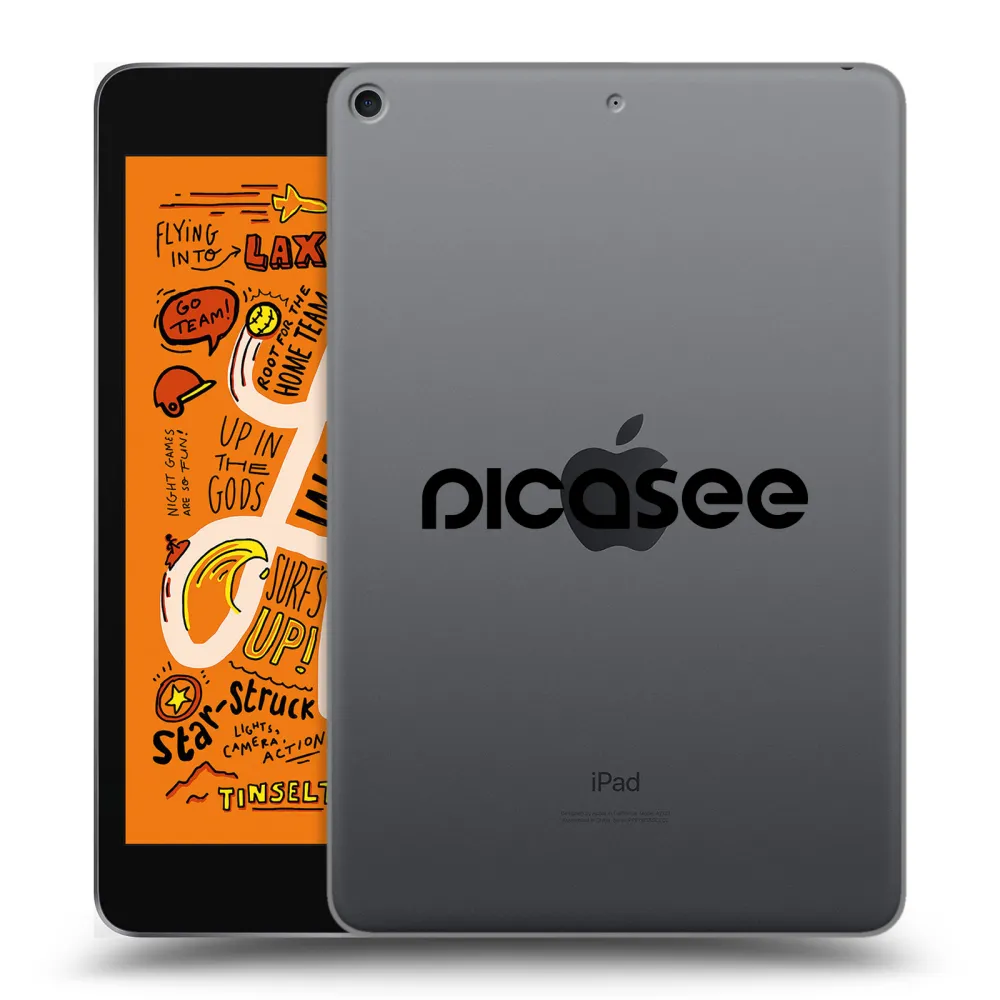 Picasee διαφανής θήκη σιλικόνης Apple iPad mini 2019 (5. gen) - Picasee - new logo - black