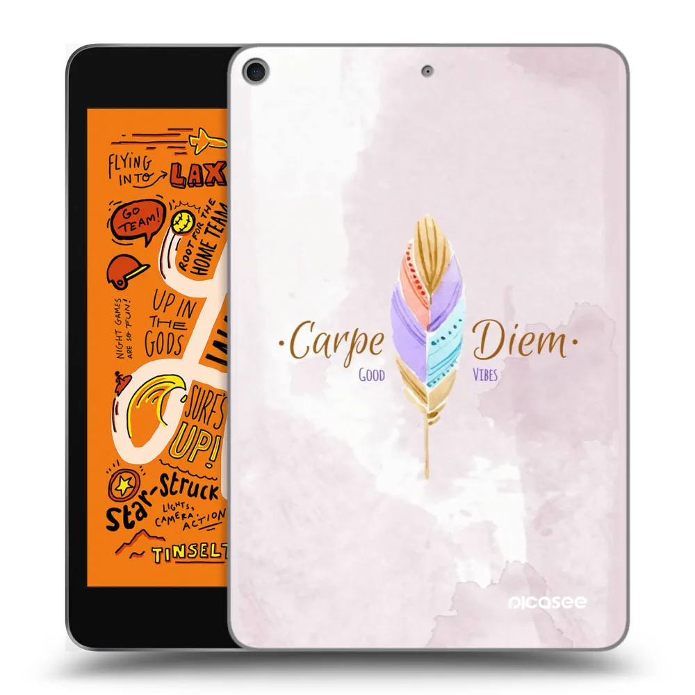 Picasee διαφανής θήκη σιλικόνης Apple iPad mini 2019 (5. gen) - Carpe Diem