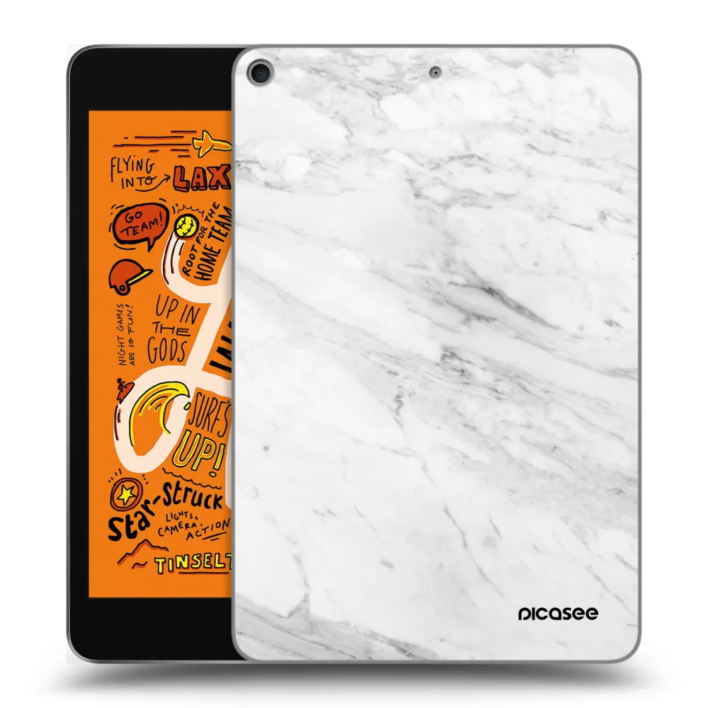 Picasee διαφανής θήκη σιλικόνης Apple iPad mini 2019 (5. gen) - White marble