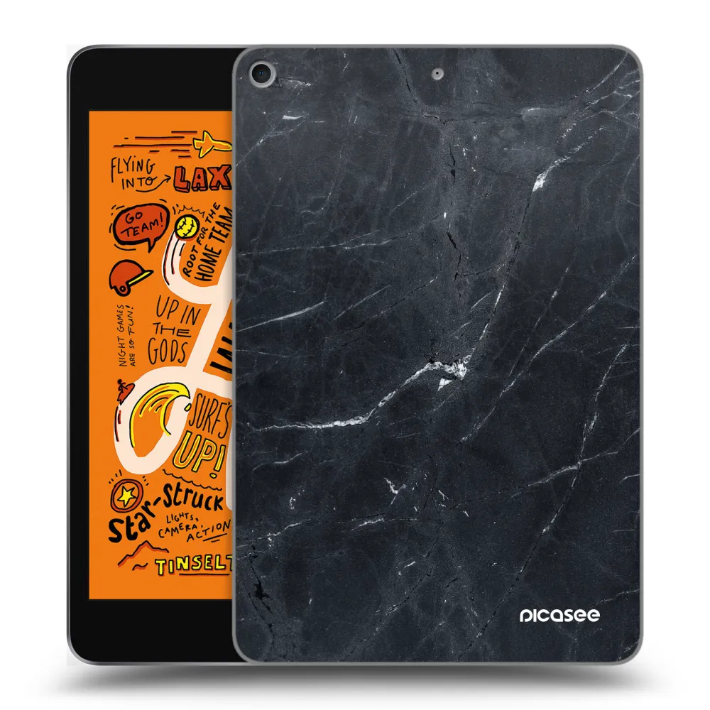 Picasee διαφανής θήκη σιλικόνης Apple iPad mini 2019 (5. gen) - Black marble