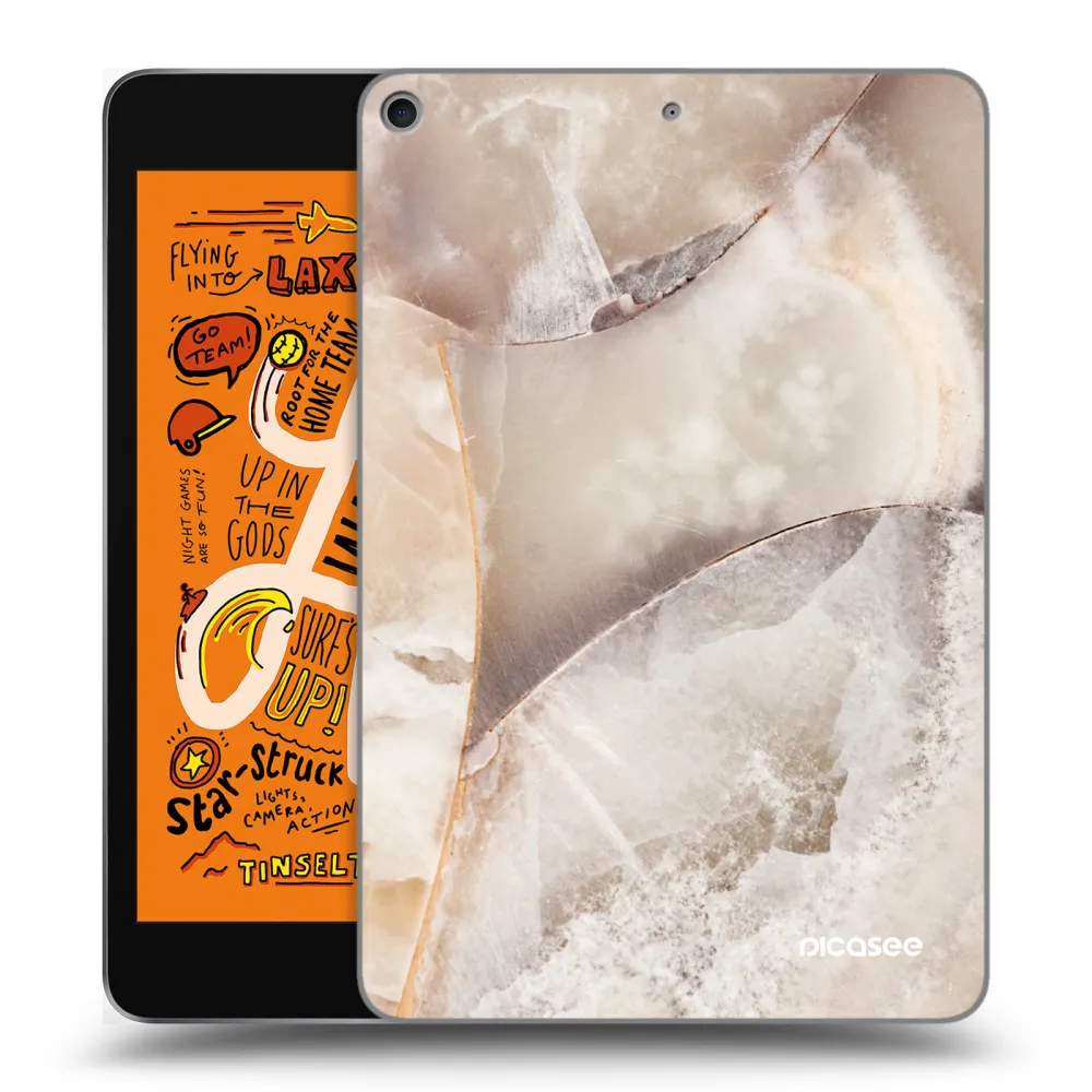Picasee διαφανής θήκη σιλικόνης Apple iPad mini 2019 (5. gen) - Cream marble