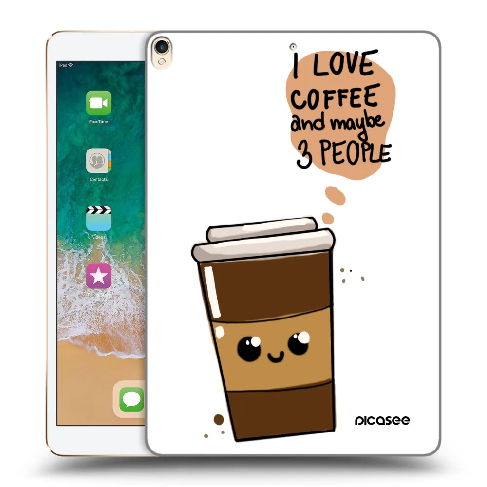 Picasee διαφανής θήκη σιλικόνης Apple iPad Pro 10.5" 2017 (2. gen) - Cute coffee