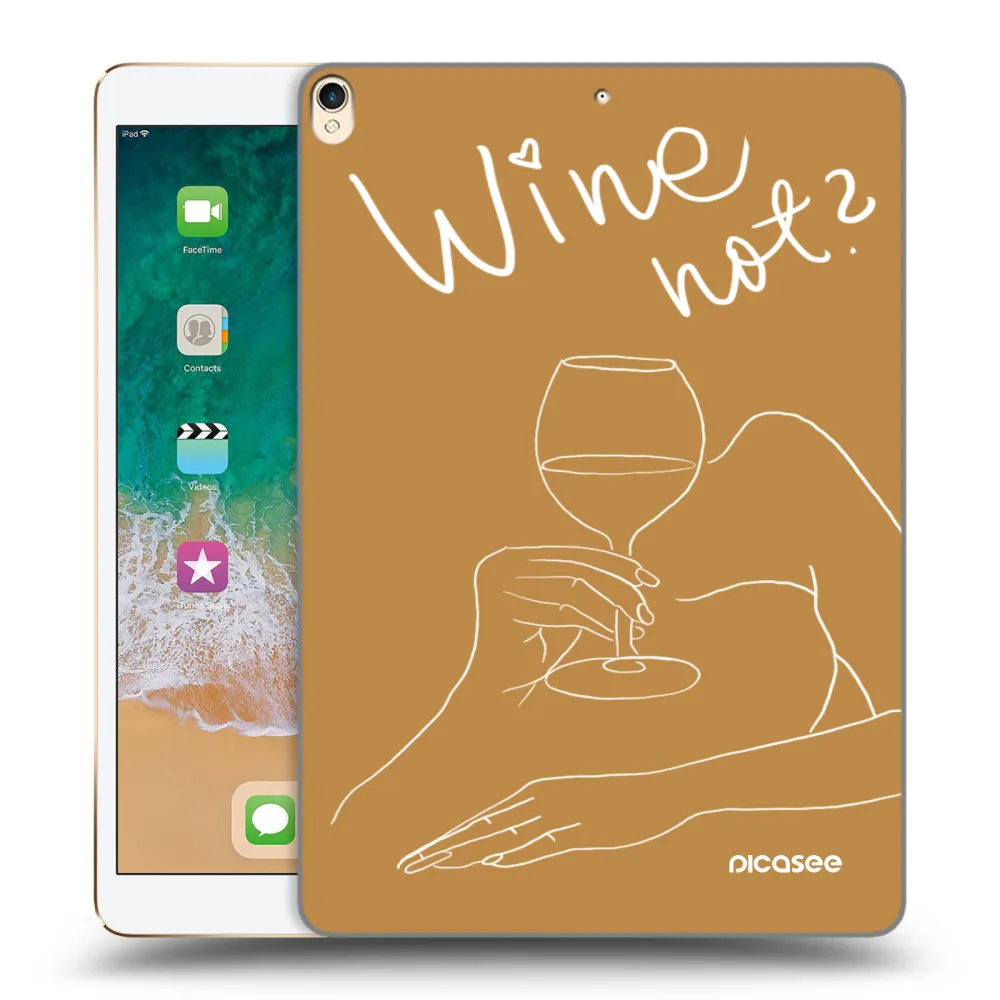 Picasee διαφανής θήκη σιλικόνης Apple iPad Pro 10.5" 2017 (2. gen) - Wine not