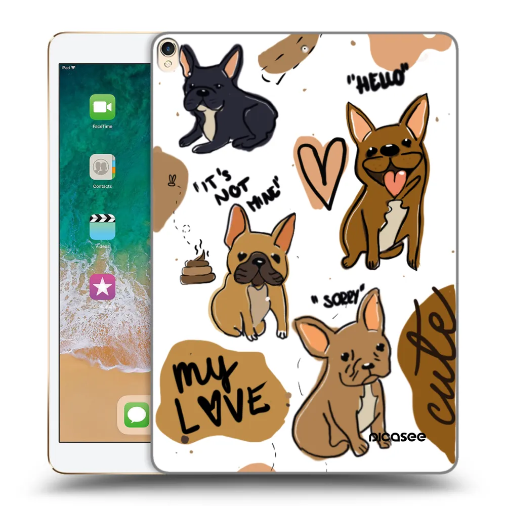Picasee διαφανής θήκη σιλικόνης Apple iPad Pro 10.5" 2017 (2. gen) - Frenchies