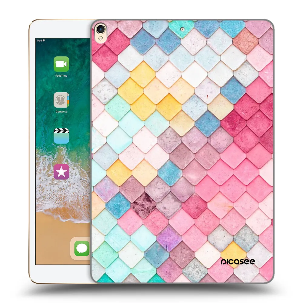 Picasee διαφανής θήκη σιλικόνης Apple iPad Pro 10.5" 2017 (2. gen) - Colorful roof
