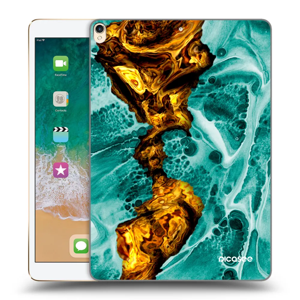 Picasee διαφανής θήκη σιλικόνης Apple iPad Pro 10.5" 2017 (2. gen) - Goldsky