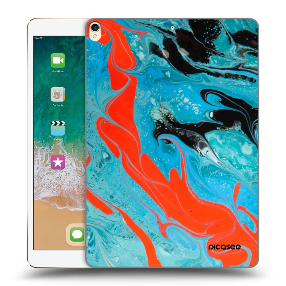 Picasee διαφανής θήκη σιλικόνης Apple iPad Pro 10.5" 2017 (2. gen) - Blue Magma