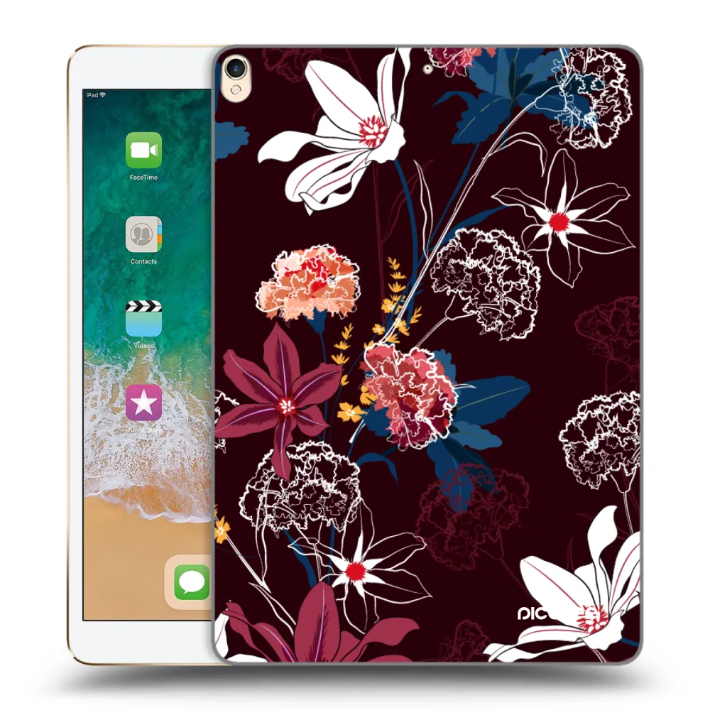 Picasee διαφανής θήκη σιλικόνης Apple iPad Pro 10.5" 2017 (2. gen) - Dark Meadow