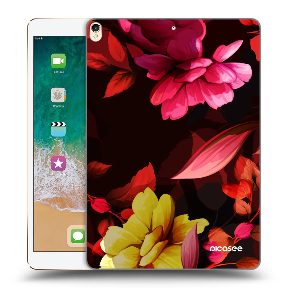 Picasee διαφανής θήκη σιλικόνης Apple iPad Pro 10.5" 2017 (2. gen) - Dark Peonny