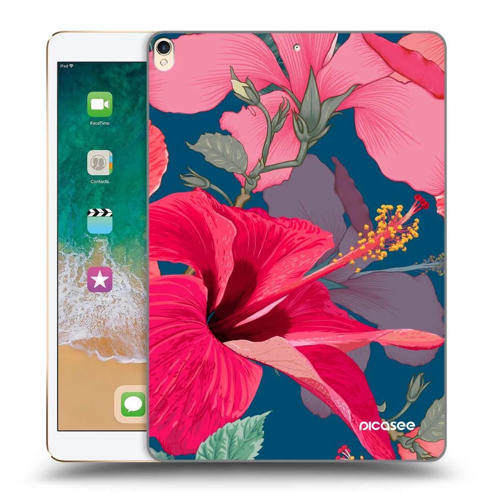 Picasee διαφανής θήκη σιλικόνης Apple iPad Pro 10.5" 2017 (2. gen) - Hibiscus
