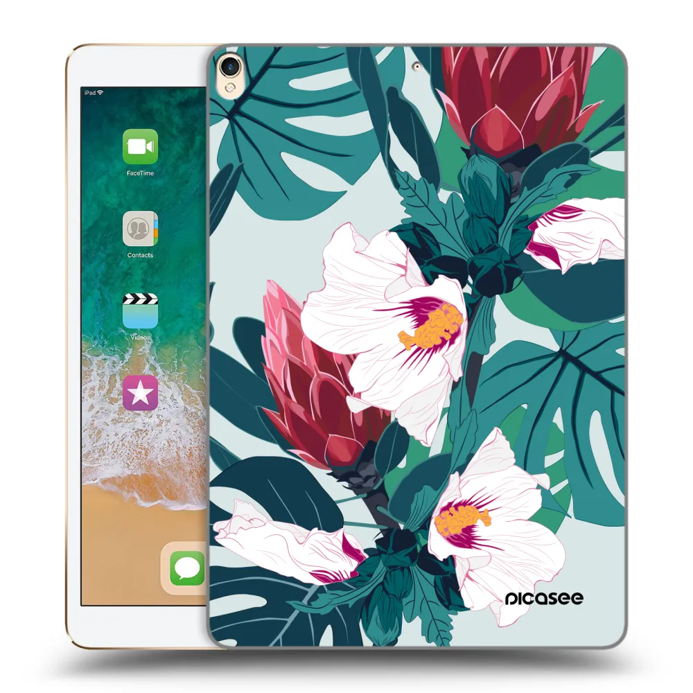 Picasee διαφανής θήκη σιλικόνης Apple iPad Pro 10.5" 2017 (2. gen) - Rhododendron
