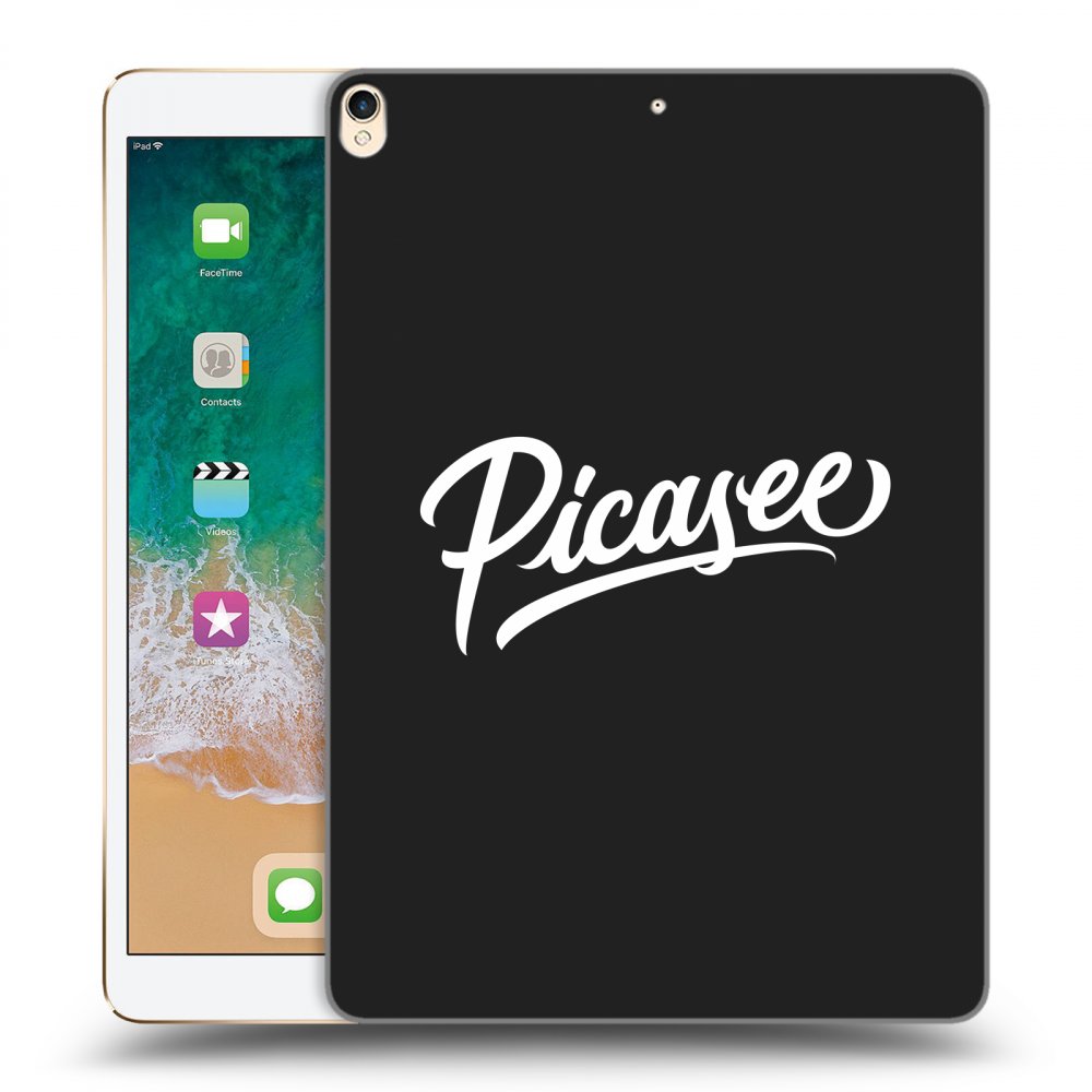 Picasee Μαύρη θήκη σιλικόνης για Apple iPad Pro 10.5" 2017 (2. gen) - Picasee - old logo - white