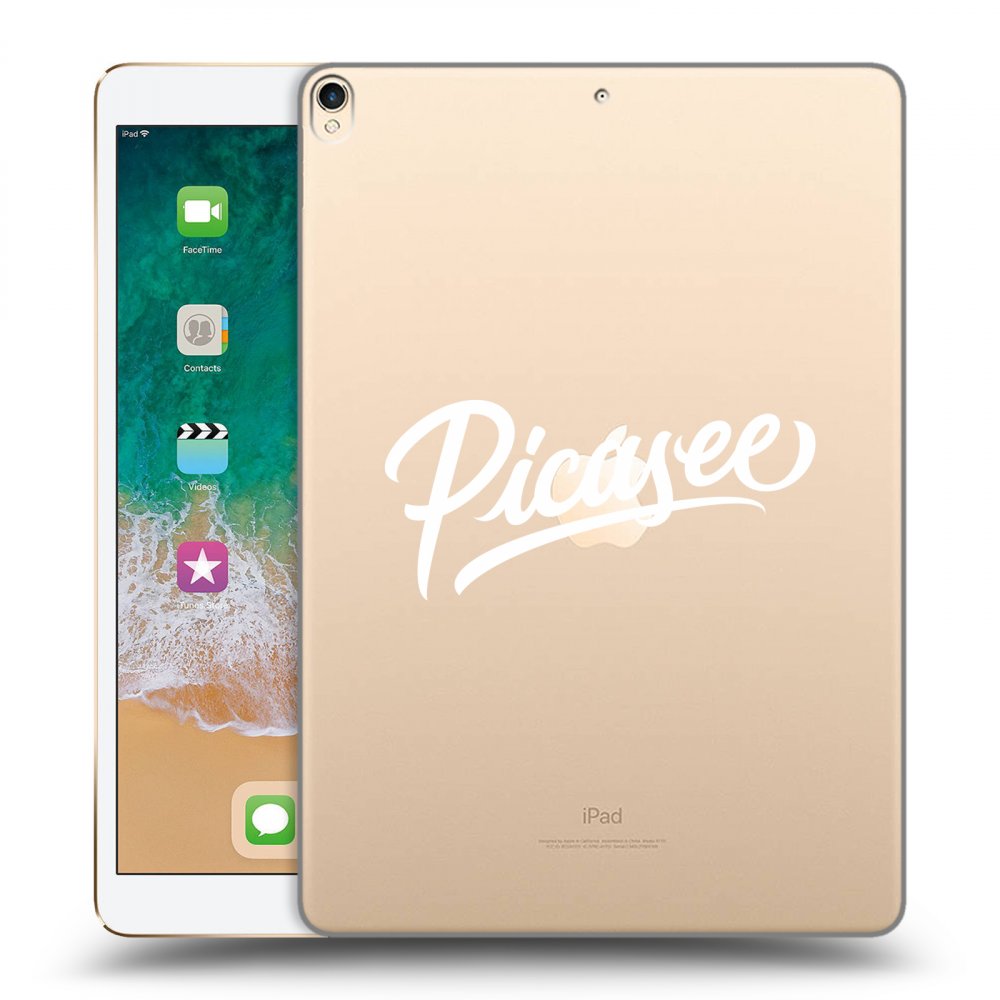 Picasee διαφανής θήκη σιλικόνης Apple iPad Pro 10.5" 2017 (2. gen) - Picasee - old logo - white