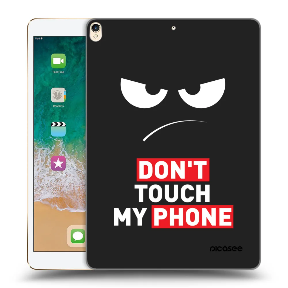 Picasee Μαύρη θήκη σιλικόνης για Apple iPad Pro 10.5" 2017 (2. gen) - Angry Eyes - Transparent