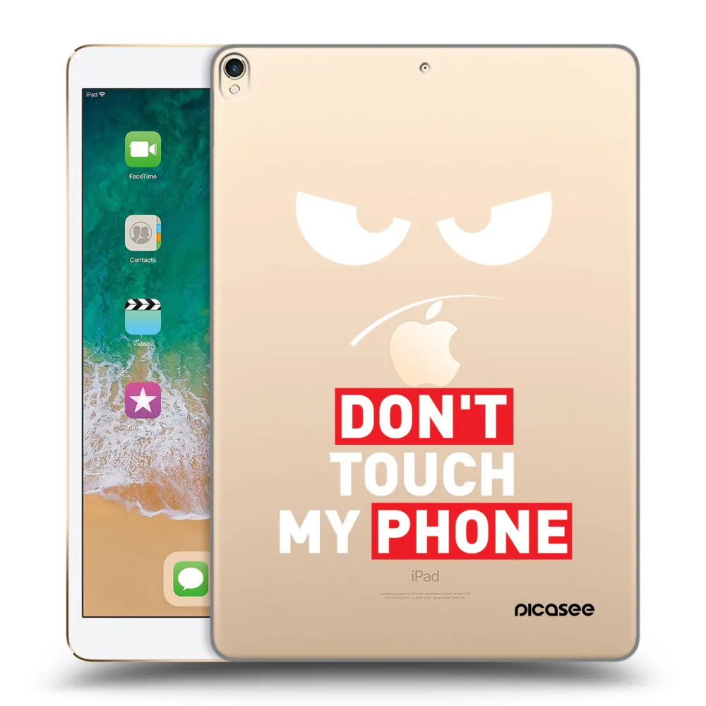 Picasee διαφανής θήκη σιλικόνης Apple iPad Pro 10.5" 2017 (2. gen) - Angry Eyes - Transparent