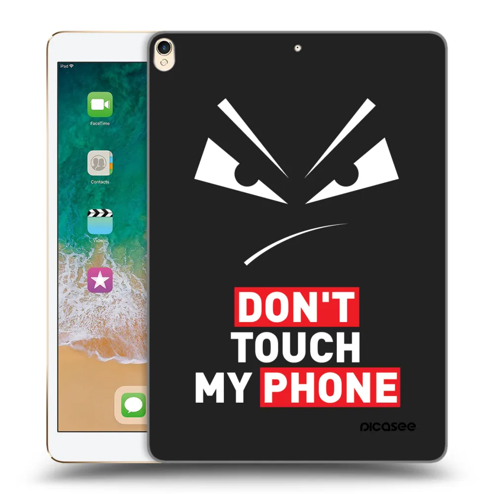 Picasee Μαύρη θήκη σιλικόνης για Apple iPad Pro 10.5" 2017 (2. gen) - Evil Eye - Transparent