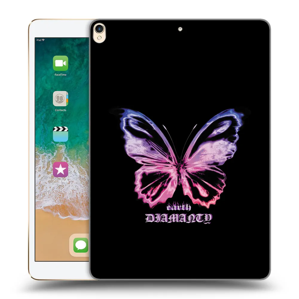 Picasee διαφανής θήκη σιλικόνης Apple iPad Pro 10.5" 2017 (2. gen) - Diamanty Purple