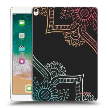 Picasee Μαύρη θήκη σιλικόνης για Apple iPad Pro 10.5" 2017 (2. gen) - Flowers pattern