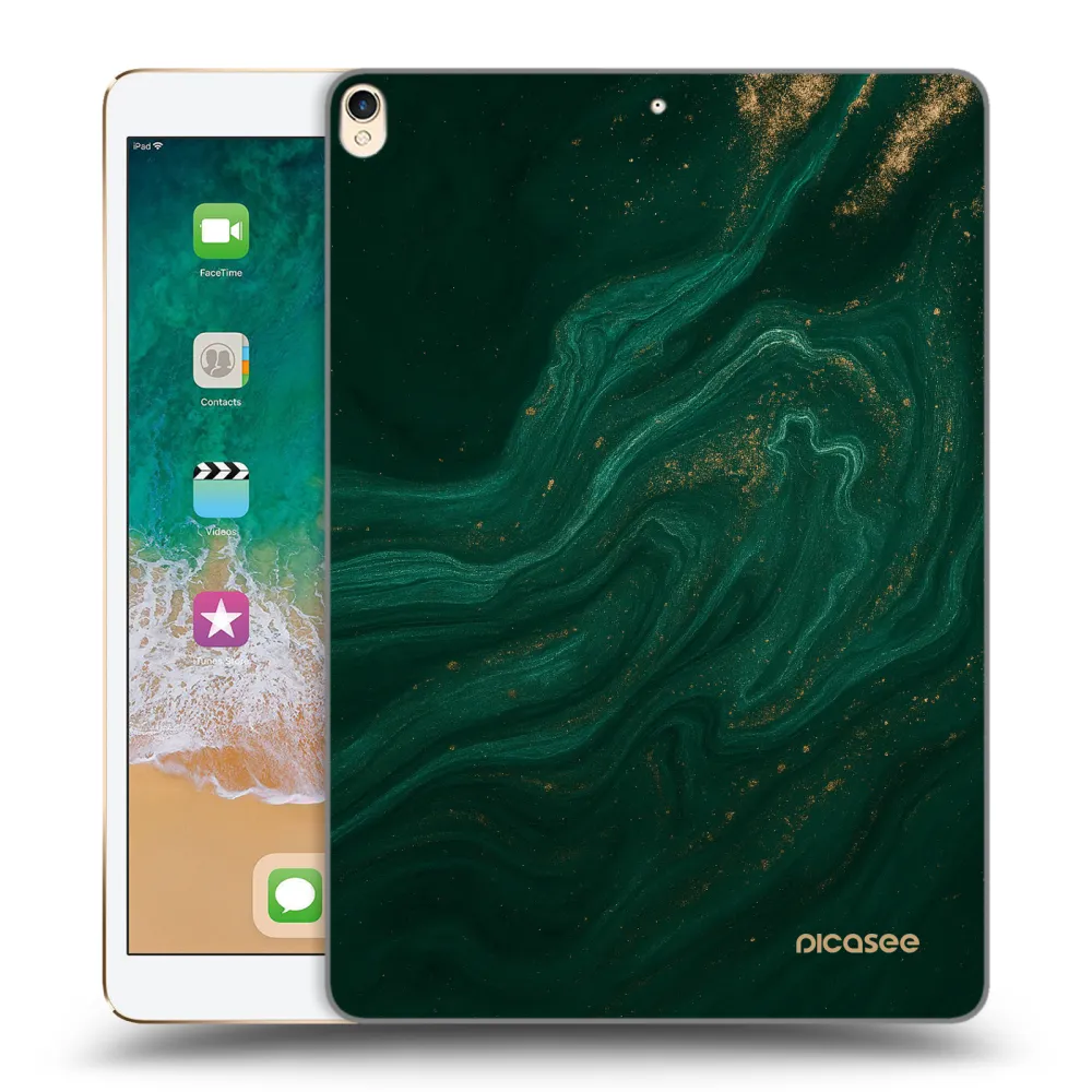 Picasee διαφανής θήκη σιλικόνης Apple iPad Pro 10.5" 2017 (2. gen) - Green