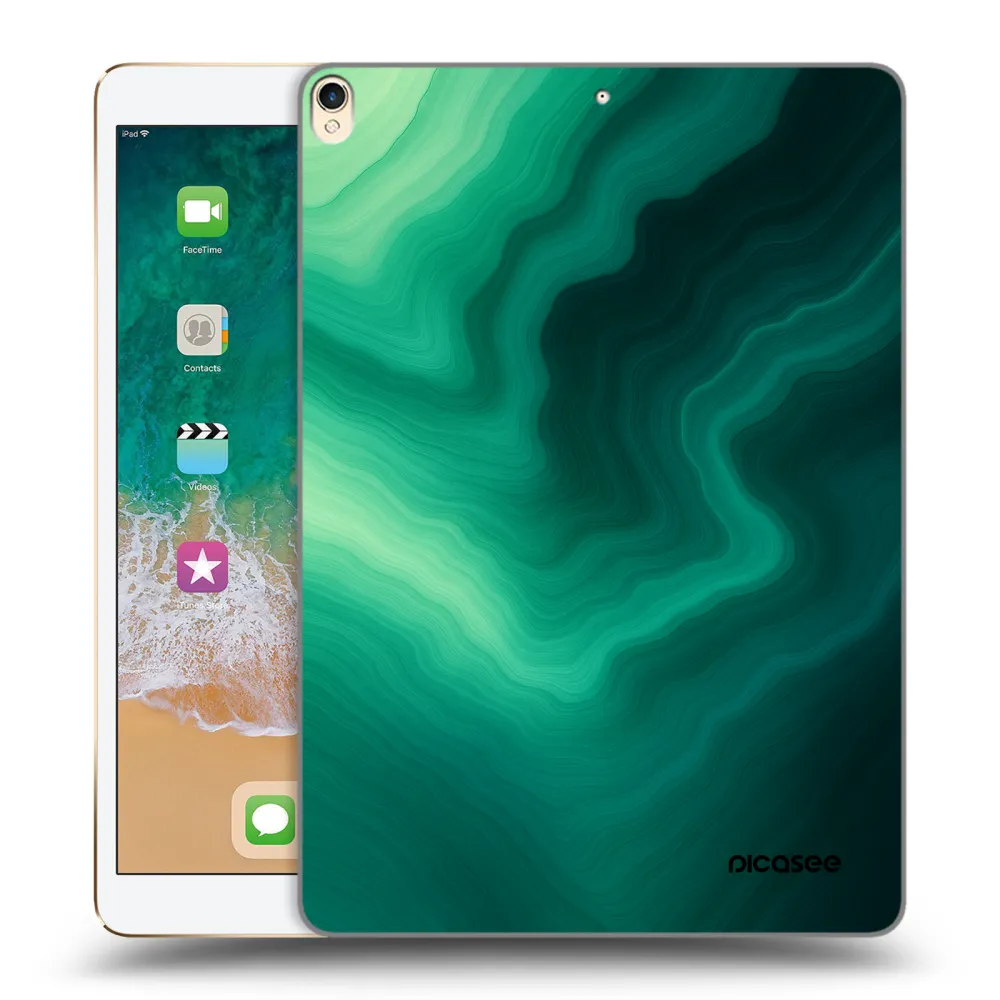 Picasee διαφανής θήκη σιλικόνης Apple iPad Pro 10.5" 2017 (2. gen) - Malachite