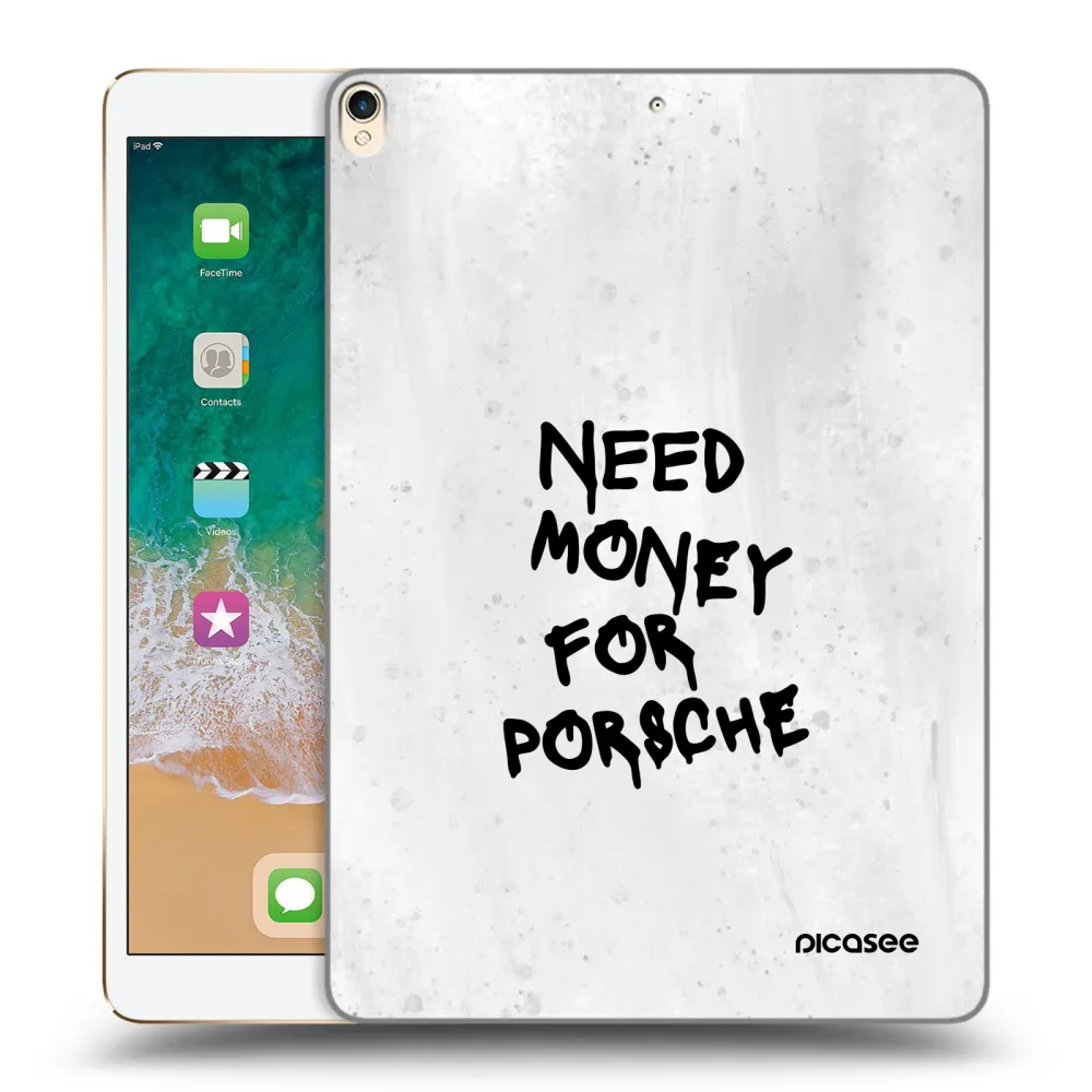Picasee διαφανής θήκη σιλικόνης Apple iPad Pro 10.5" 2017 (2. gen) - White Dollar