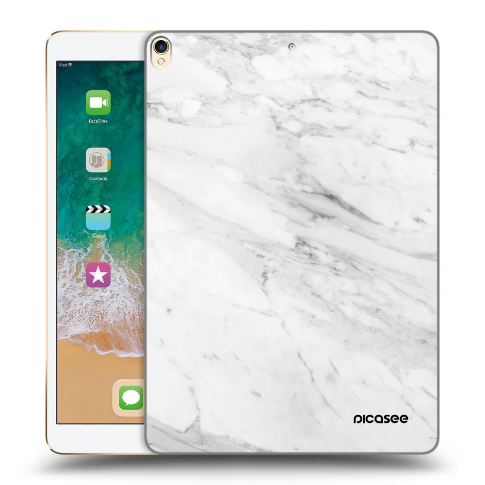 Picasee διαφανής θήκη σιλικόνης Apple iPad Pro 10.5" 2017 (2. gen) - White marble