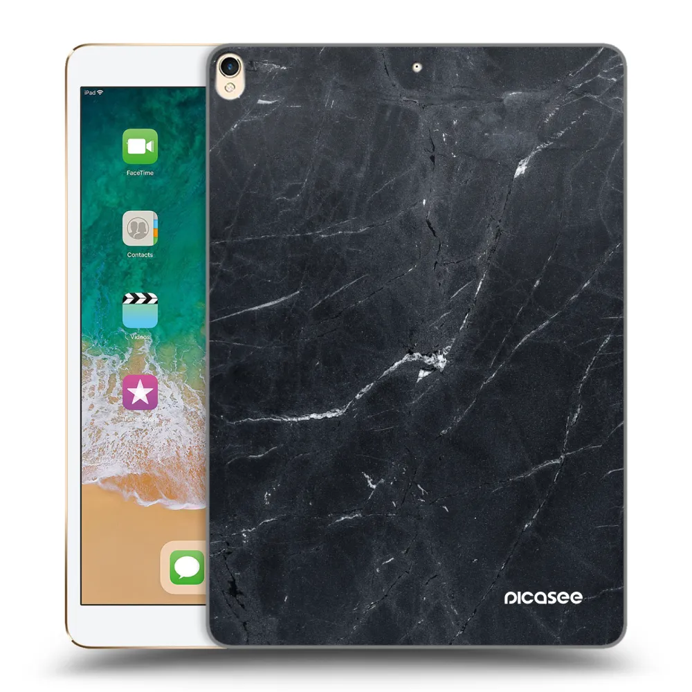Picasee διαφανής θήκη σιλικόνης Apple iPad Pro 10.5" 2017 (2. gen) - Black marble