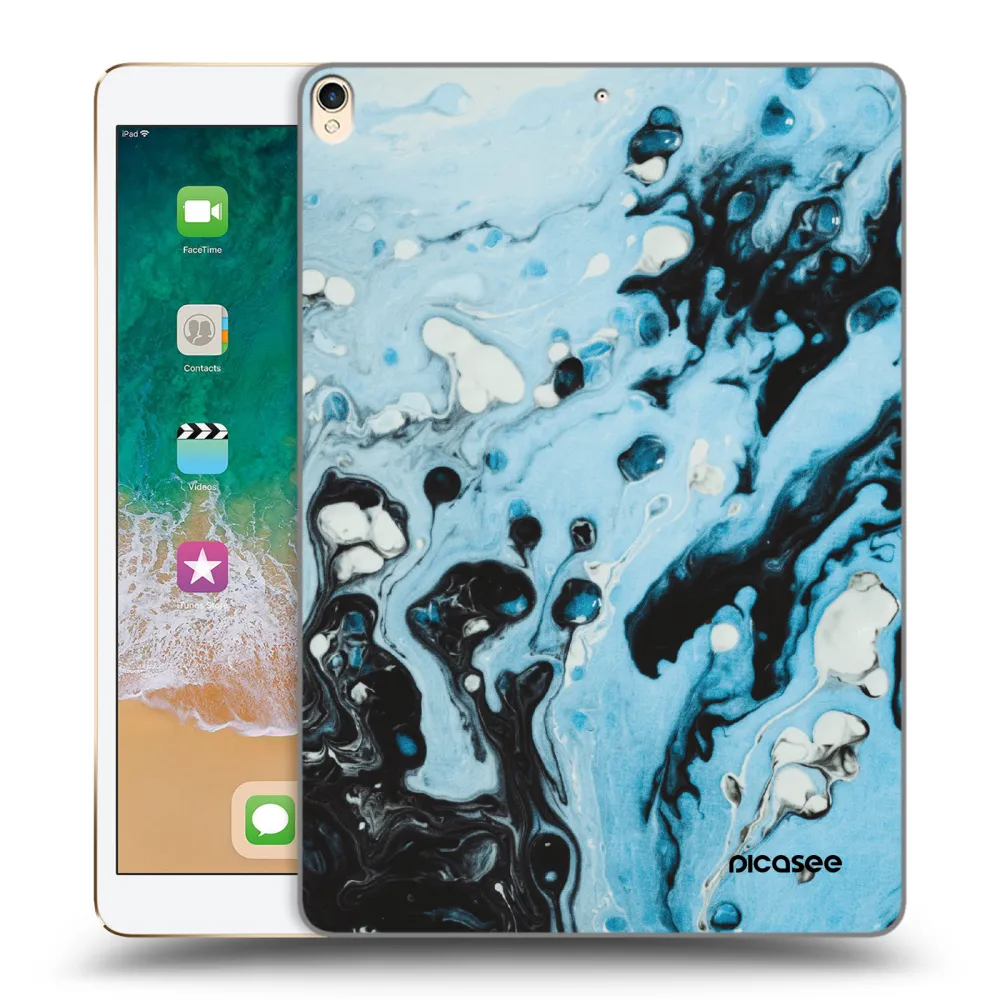 Picasee διαφανής θήκη σιλικόνης Apple iPad Pro 10.5" 2017 (2. gen) - Organic blue