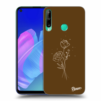 Θήκη για Huawei P40 Lite E - Brown flowers