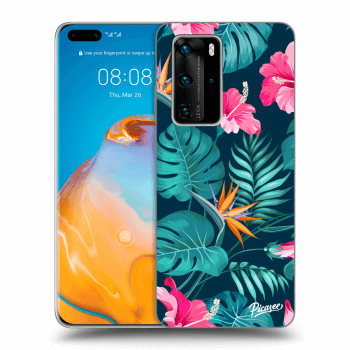 Θήκη για Huawei P40 Pro - Pink Monstera