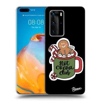 Picasee Μαύρη θήκη σιλικόνης για Huawei P40 Pro - Hot Cocoa Club