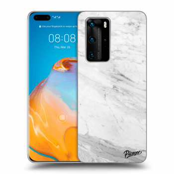 Θήκη για Huawei P40 Pro - White marble