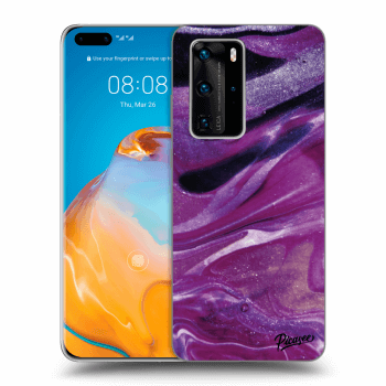 Θήκη για Huawei P40 Pro - Purple glitter